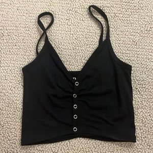 Black crop top